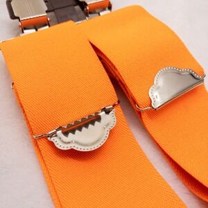CE Schmidt Suspenders Mens One Size Orange High Vis X-Back Workwear